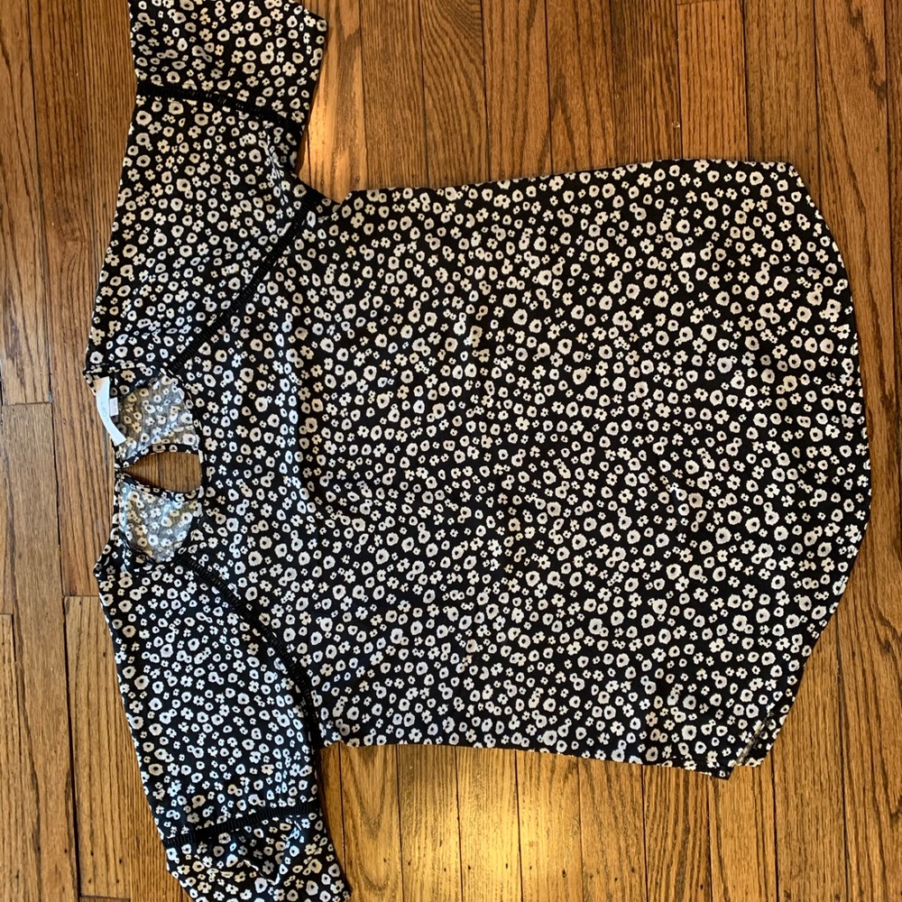 Loft maternity printed blouse
